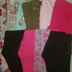 9 pairs of size Med (7-8) gurl legging
